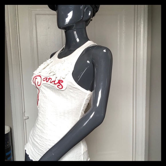 SOLD! Free People "Paris" 3D Embroidered Tank - Picture 5 of 7